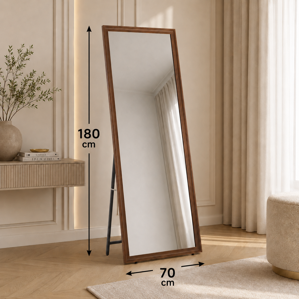 مرآة ستاند 180×70سم - WRD8