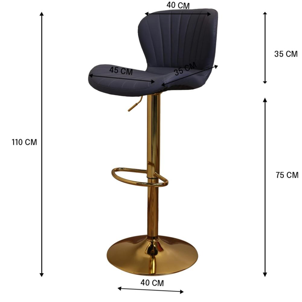 Hydraulic bar stool 110 x 43 cm - ROL24