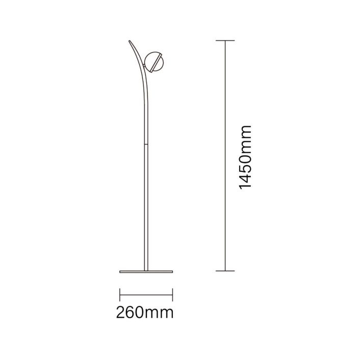 Floor lamp 145×26cm - KAT14