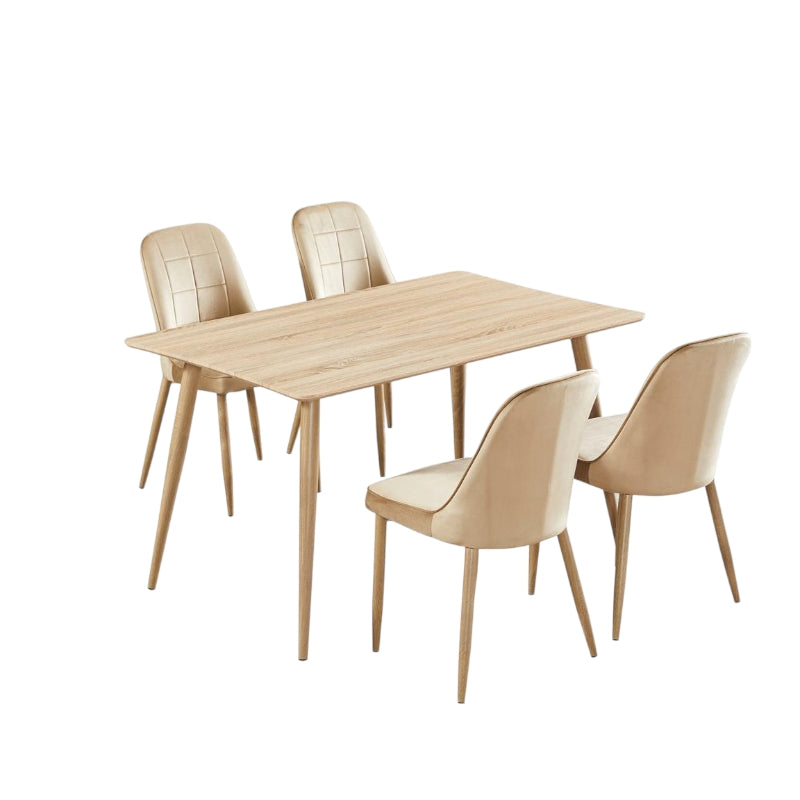 Dining table with 4 seats 130x80cm - HOM111