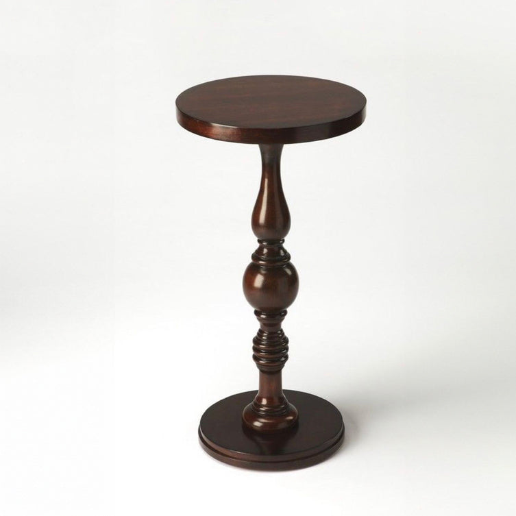 Walnut veneer wood Side table 60x35cm - FAM69
