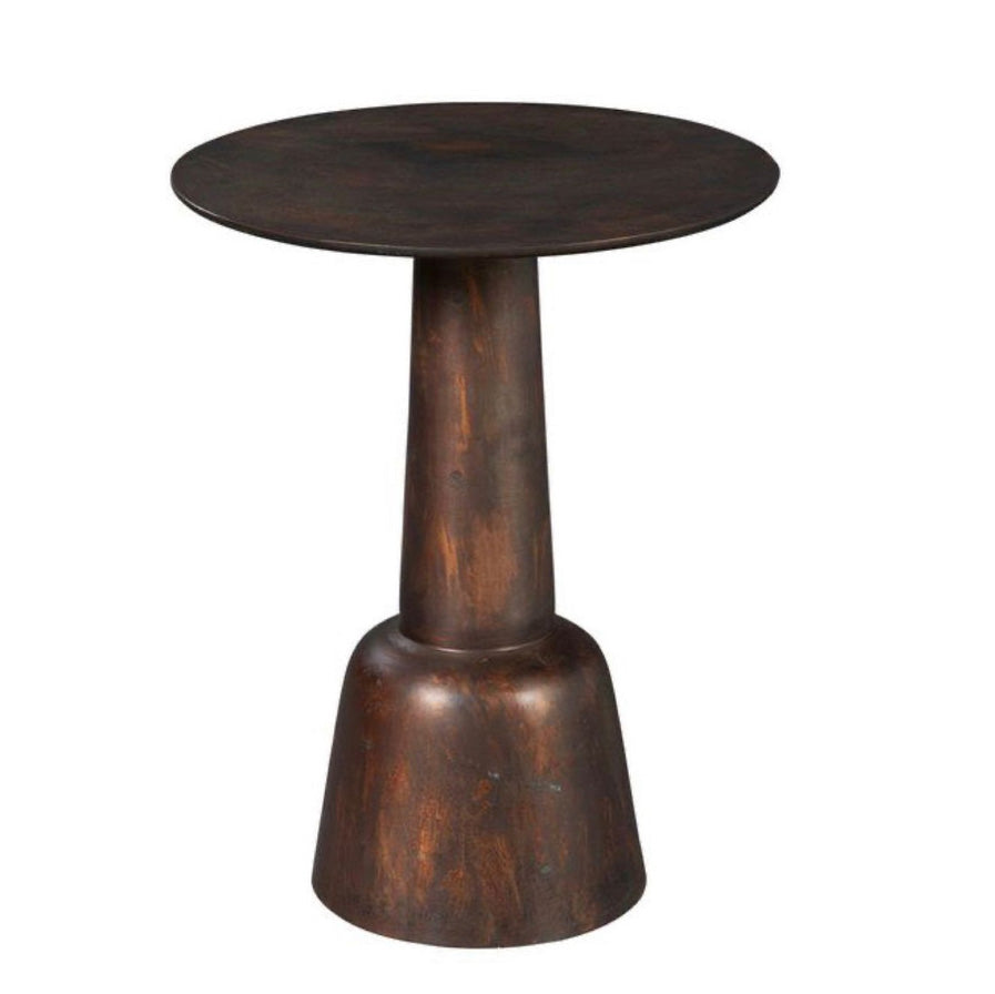 Walnut veneer wood Side table 60x35cm - FAM94