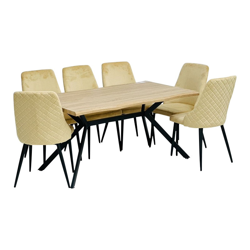Dining table with 6 seats 150x90cm - HOM188