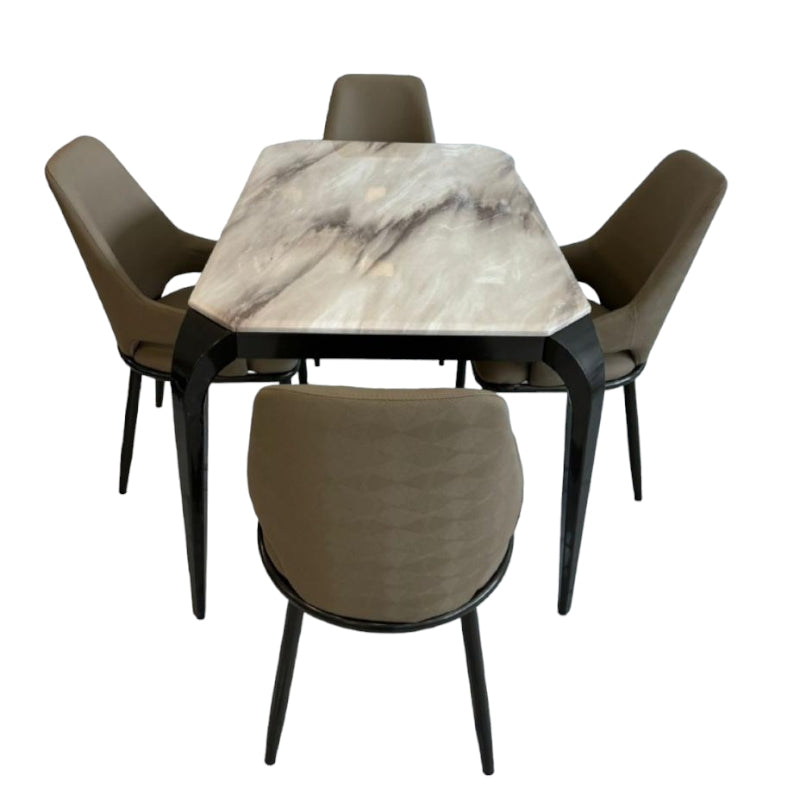 Dining table with 4 seats 130x80cm - HOM65
