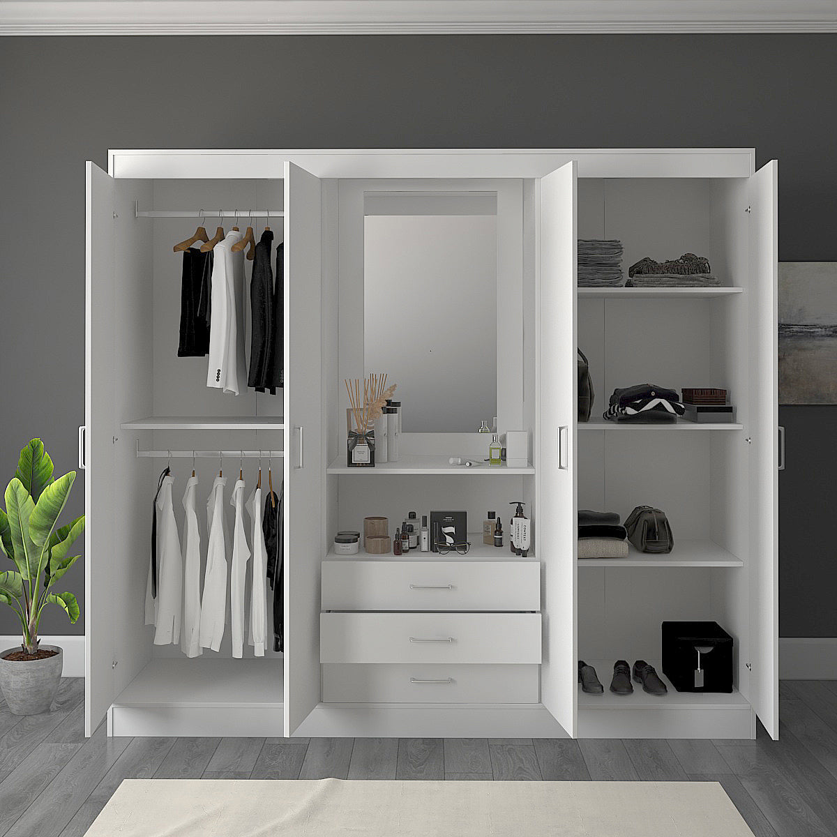 خزانة ملابس 200×55سم - YAKOT37