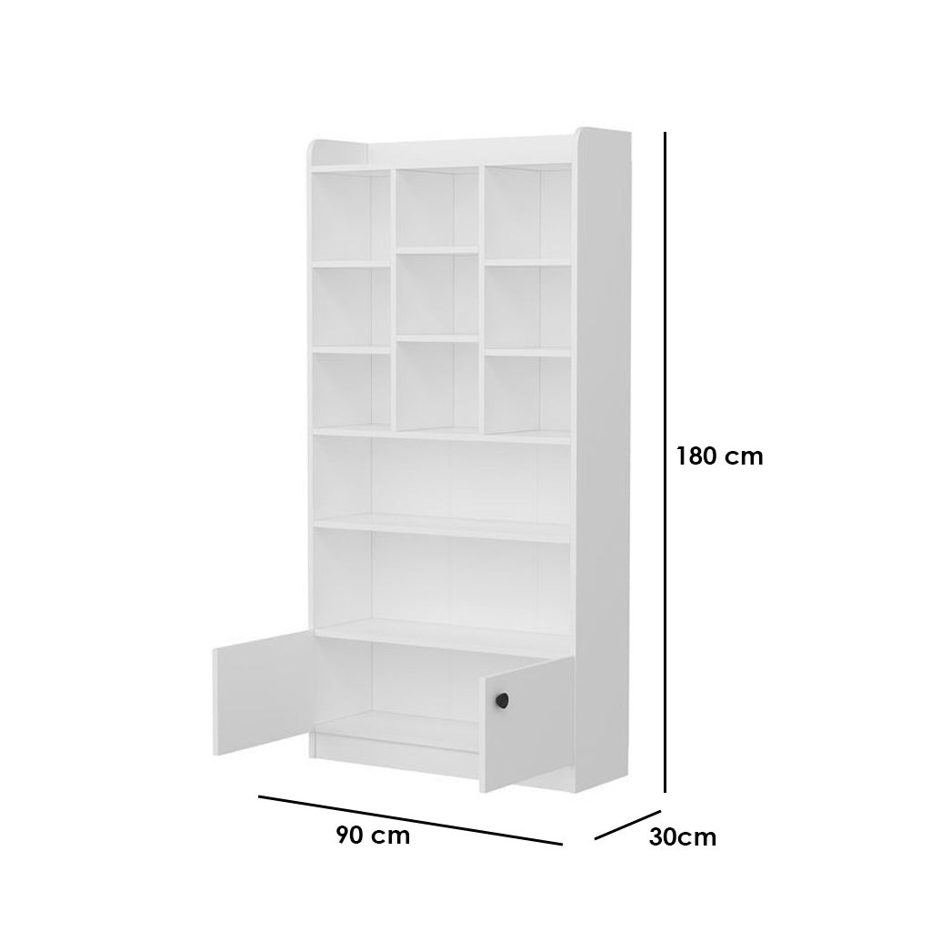Bookcase Shelving Unit 180x90cm - YAKOT4