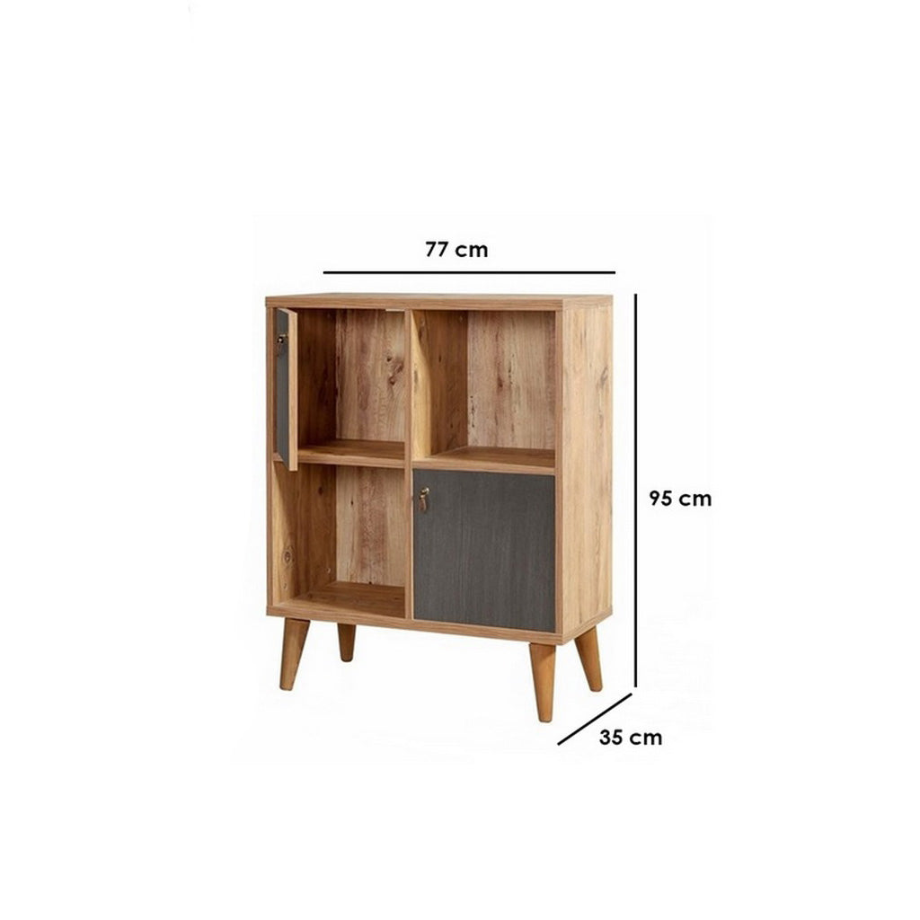 Bookcase Shelving Unit 77x35cm - YAKOT2