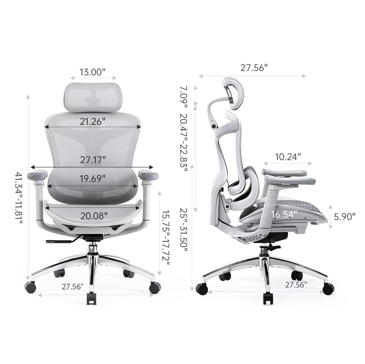 Swivel office chair 41 x 27 cm - SOR24