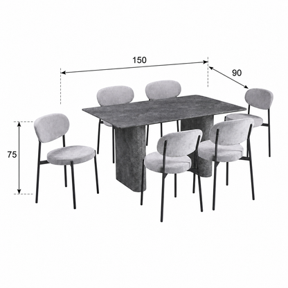 طاولة طعام - مقاسات متعددة - WRD101
