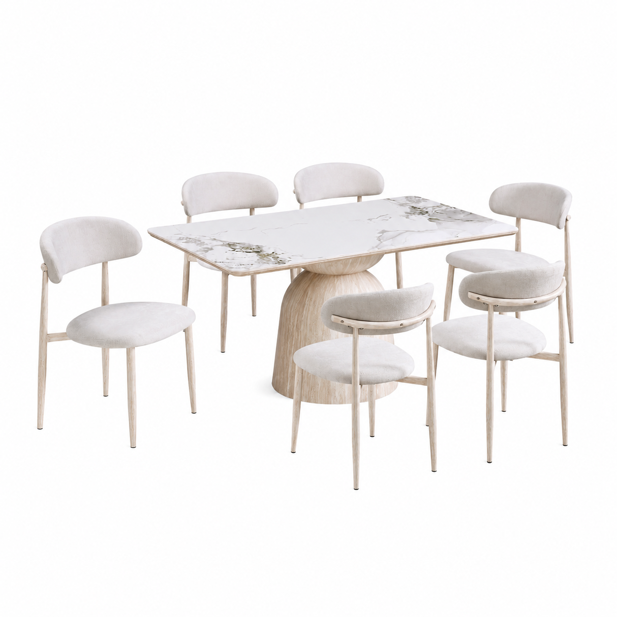 طاولة طعام - 7 قطع - WRD107