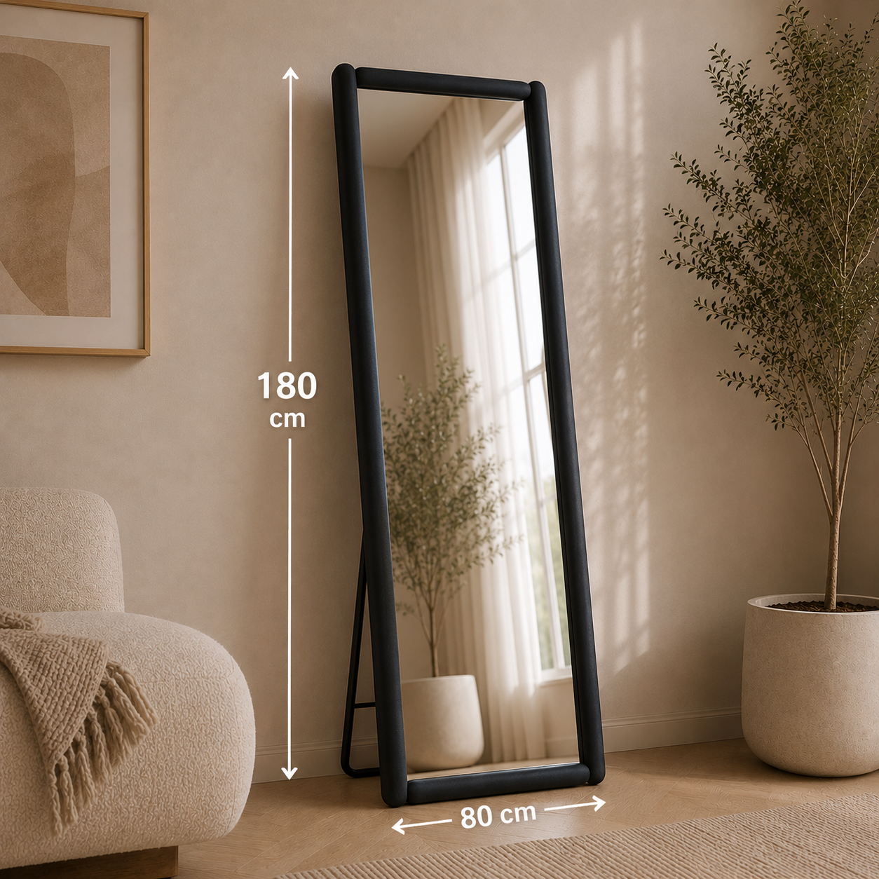 مرآة ستاند 180×80سم - WRD32
