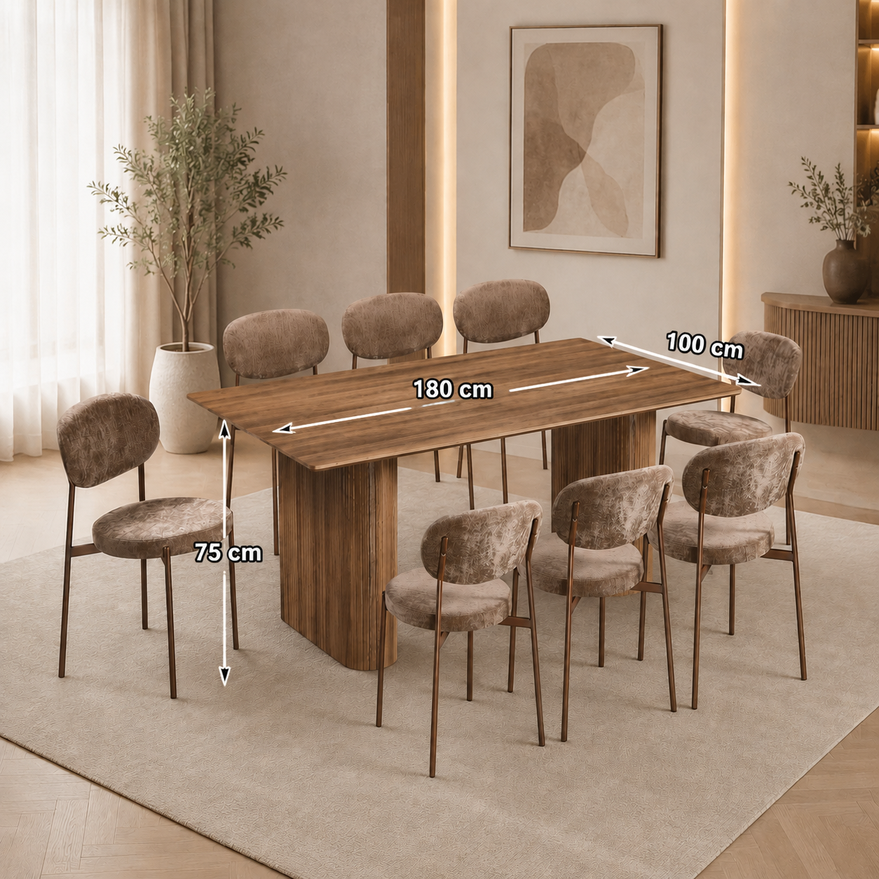 طاولة طعام - 9 قطع - WRD121