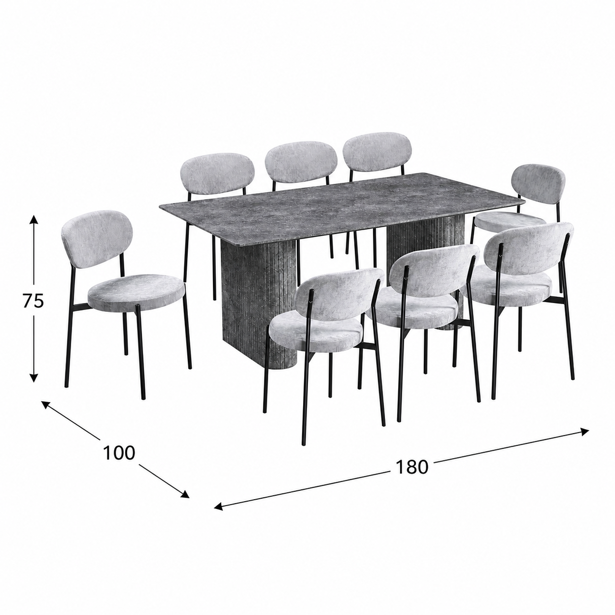 طاولة طعام - مقاسات متعددة - WRD101