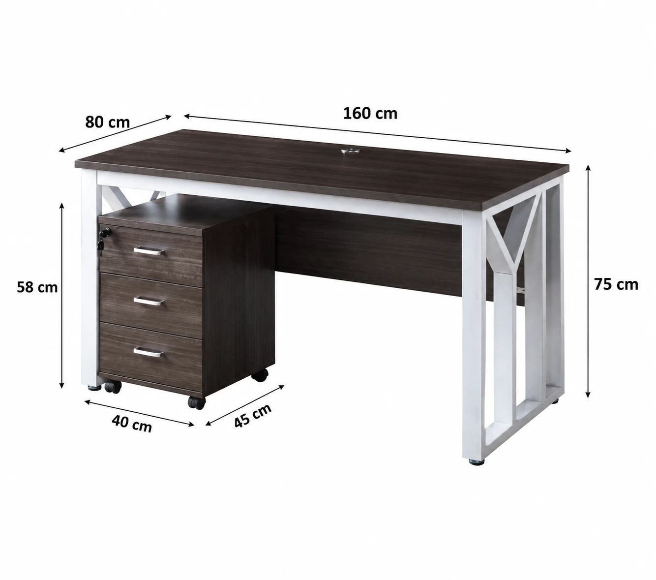 Desk 160x80cm - WRD287