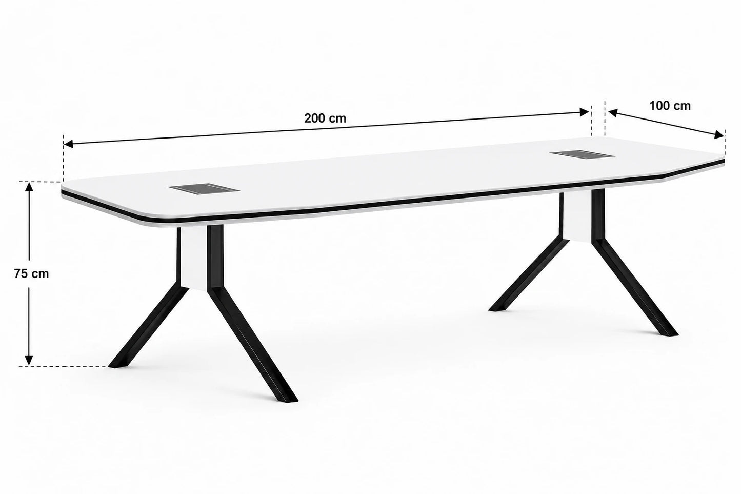 طاولة اجتماع 200×100سم - WRD286