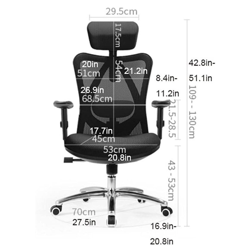 Swivel Office Chair 53x45cm - SOR18