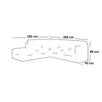 Corner sofa 300x250cm - LOOK72