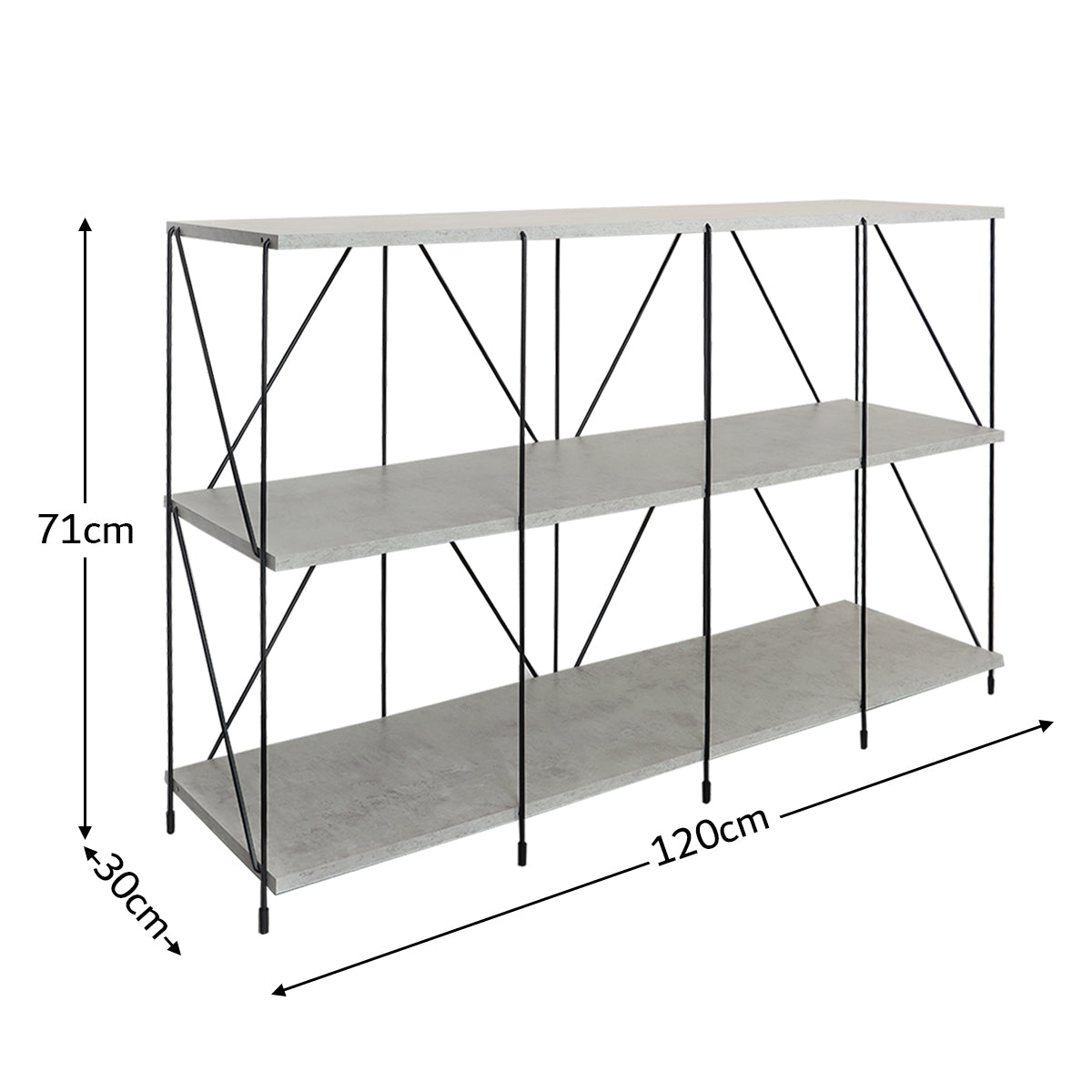 Shelving unit 120x30cm - MLY-755