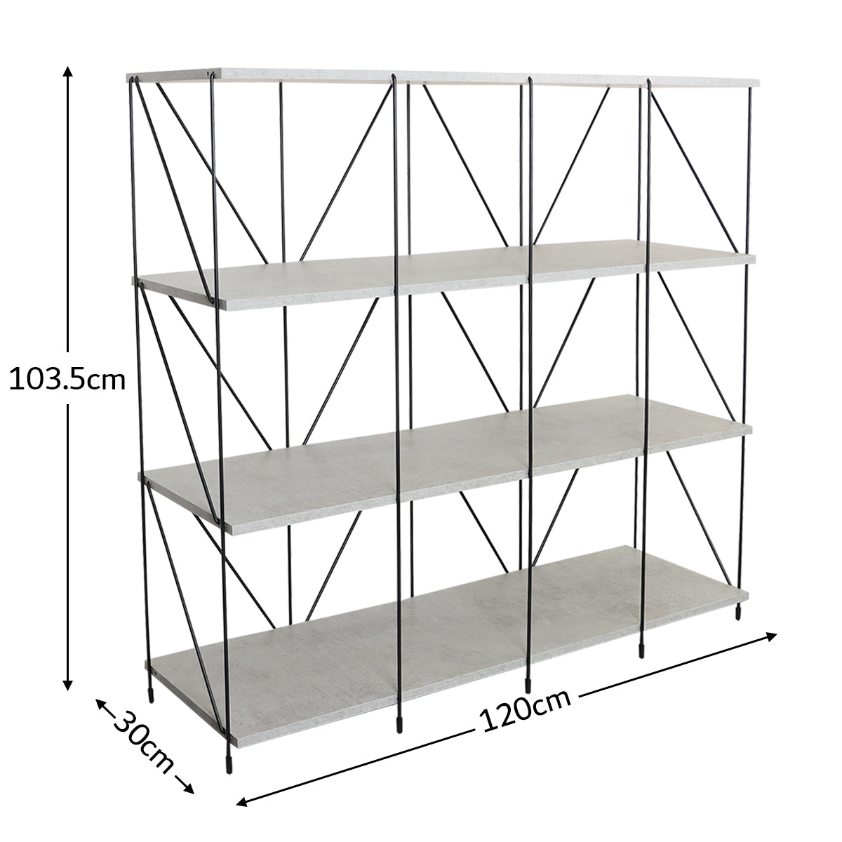 Shelving unit 120x30cm - MLY-757