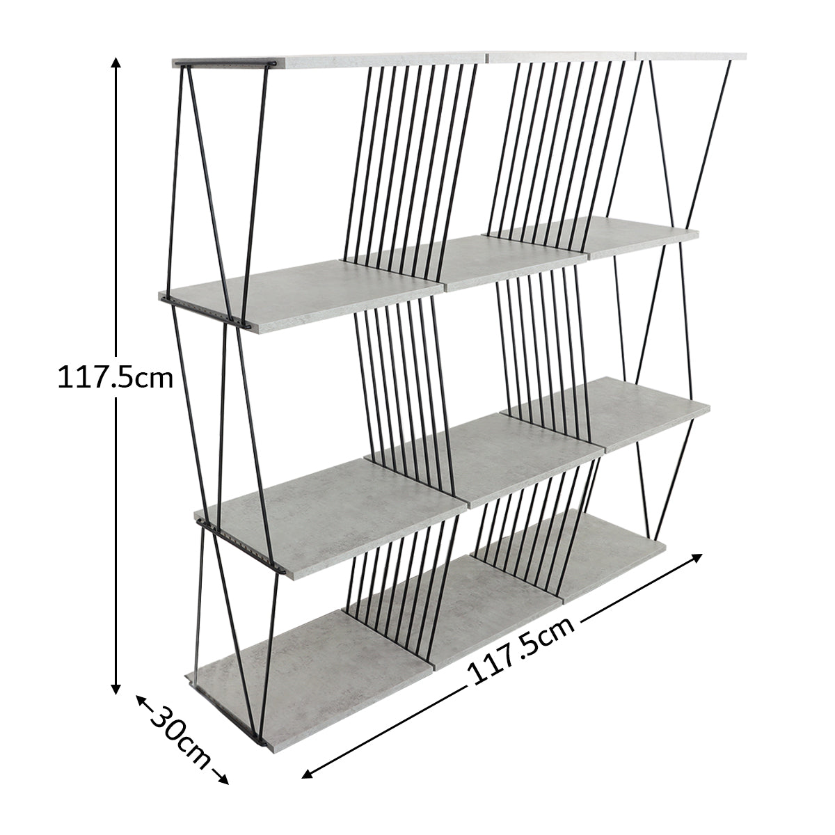 Shelving unit 117x30cm - MLY-763