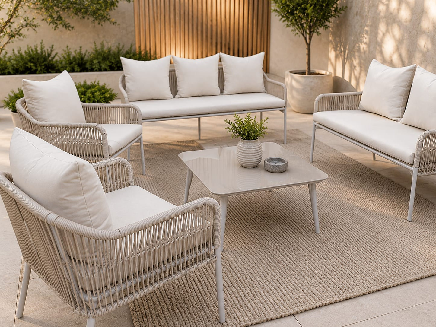Outdoor Sofa Set - 5 Pieces - WRD192