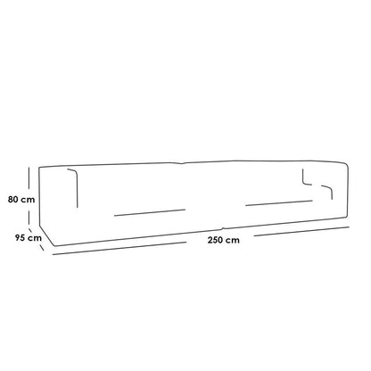 Sofa 250x95cm - LOOK2