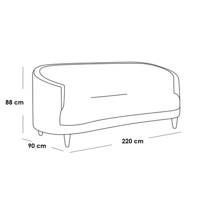 Sofa 220x90cm - LOOK33