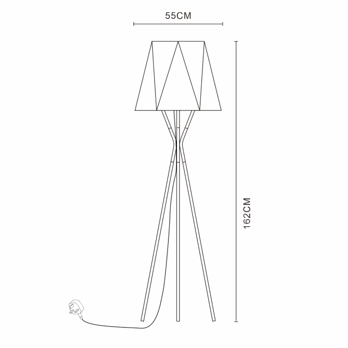 Floor lamp 162×55cm - KAT4
