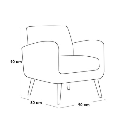 كرسي بذراعين 90×80سم - LOOK62