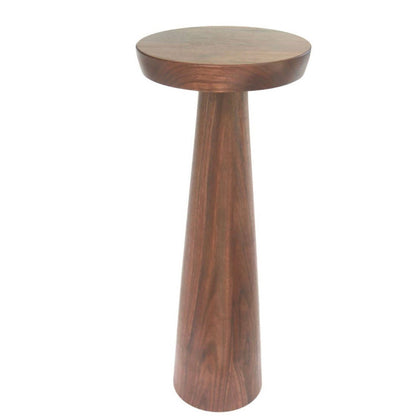 Walnut veneer wood Side table 60x35cm - FAM66