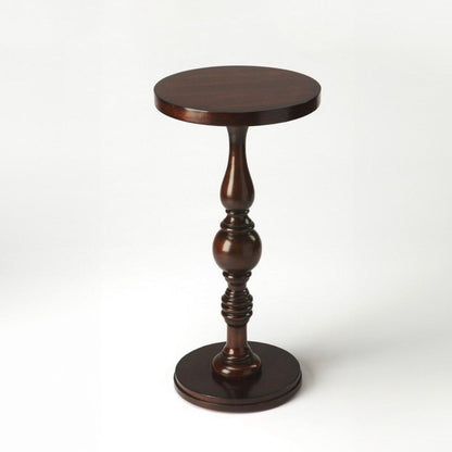 Walnut veneer wood Side table 60x35cm - FAM69