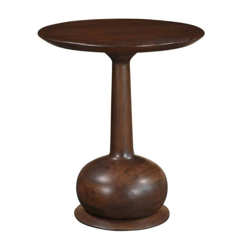 Walnut veneer wood Side table 60x35cm - FAM82