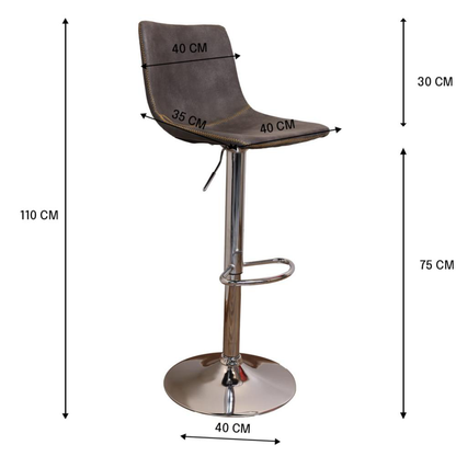 Hydraulic bar stool 110 x 43 cm - ROL27