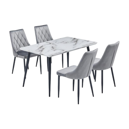 Dining table with 4 seats 130x80cm - HOM87