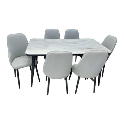 Dining table with 6 seats 150x90cm - HOM174