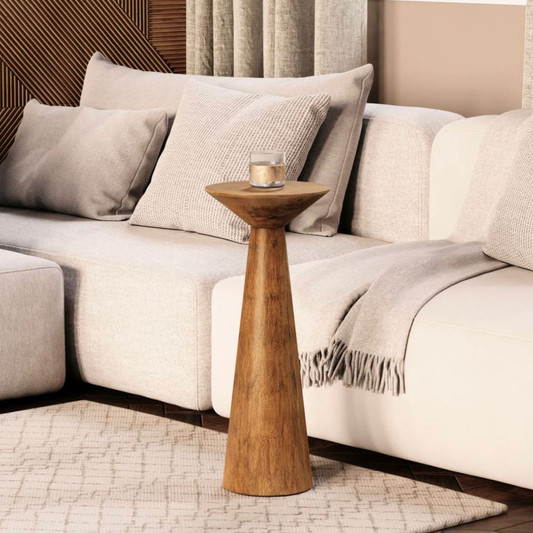 Oak wood Side table 60x30cm - FAM219