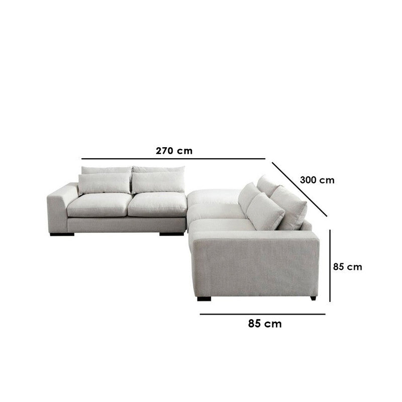 كنبة زاوية 300×180سم - LOOK76