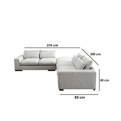 كنبة زاوية 300×180سم - LOOK76